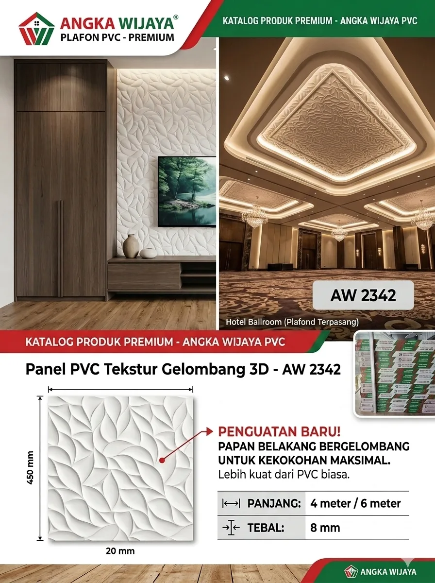 Plafon PVC Drop Ceiling Rumah Tinggal Makassar