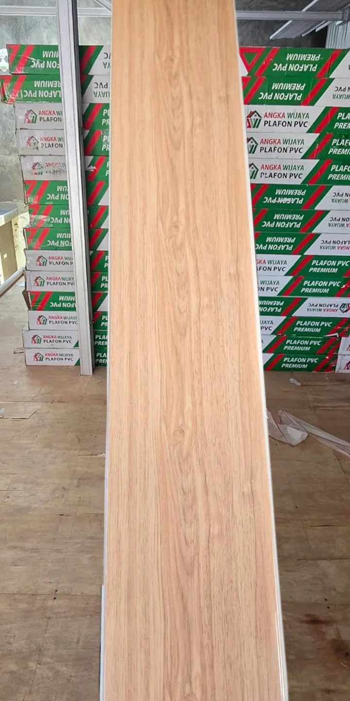Plafon PVC Plafon PVC Serat Kayu Jati Makassar